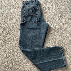 Men's Lee Carpenter Jean 32x32 Dark Blue Midweight Denim